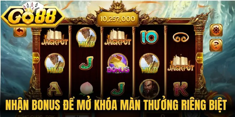 Tây Du Ký Go88 - Theo Chân 4 Thầy Trò Săn Kho Báu Kỳ Bí 4 Nhận bonus để mở khóa màn thưởng riêng biệt